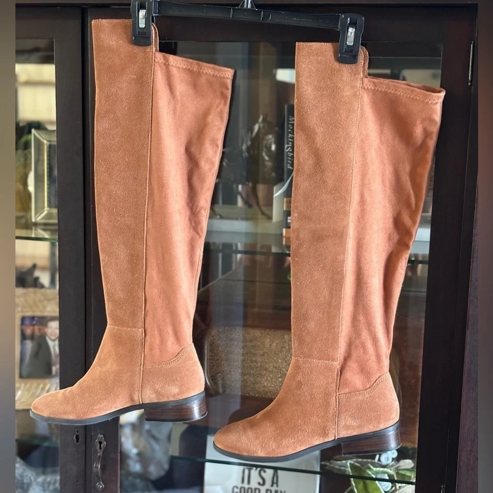 Lucky Brand Suede Riding Boots. Calypso | Ginger Women’s Sz. 7.5 EUC | Luxe